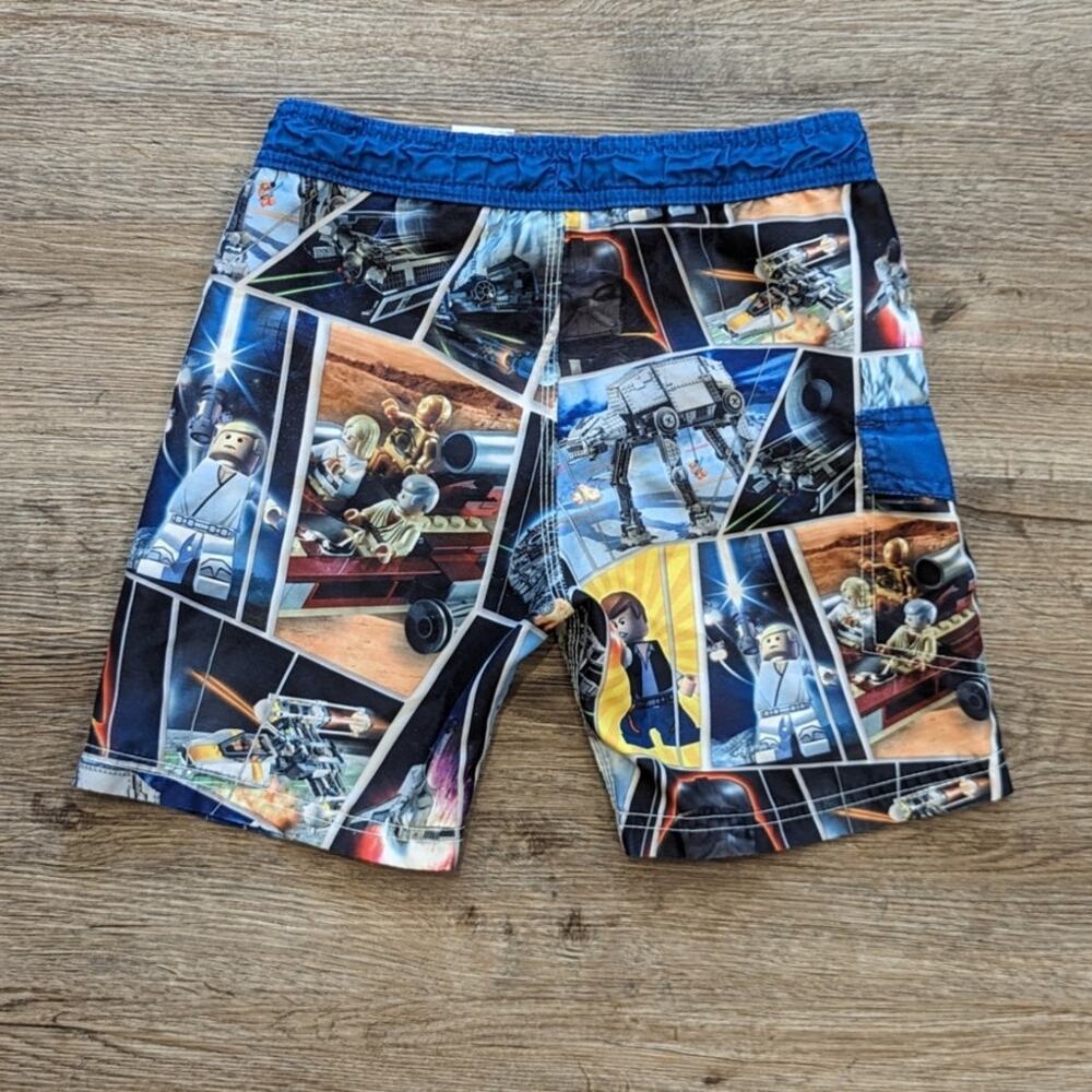 Star Wars Legos Swim Trunks Boys Size 4 - Picture 7 of 7